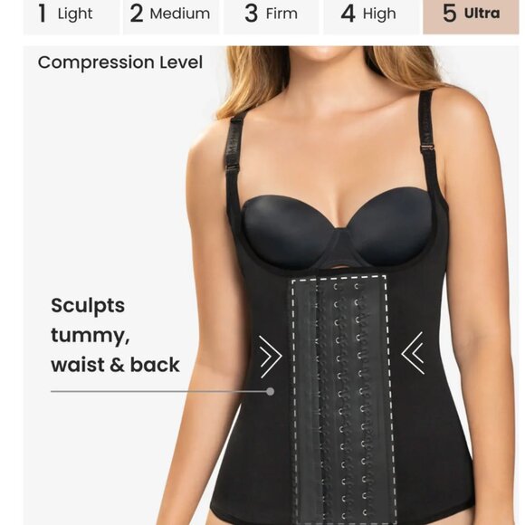 Ultra compressive waist cincher - Style 1331 - Picture 4 of 5